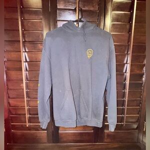 Riot Society Black Hoodie Size Medium Unisex Melting Drip Happy Face